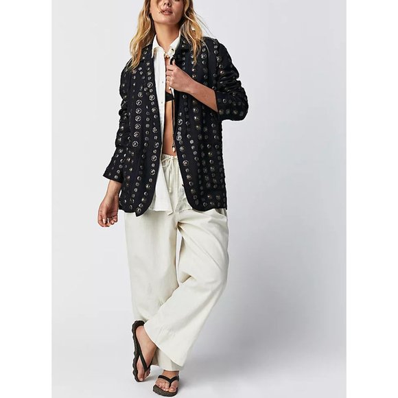 Free People Corrie Coin Blazer - Picture 9 of 14